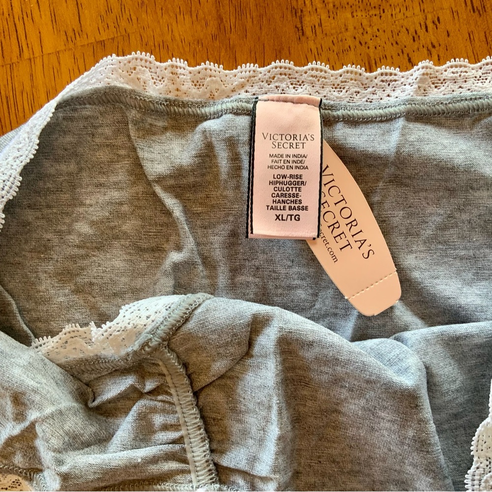 Two pair VS NWT XL cotton low rise hip hugger - Picture 2 of 6